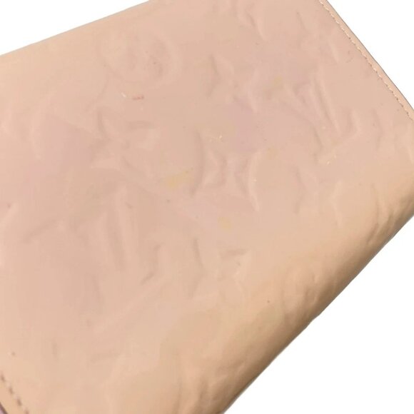 Auth LOUIS VUITTON Portofoil Sala Compact M90926 Rose Ballerine Monogram Vernis - Picture 8 of 9